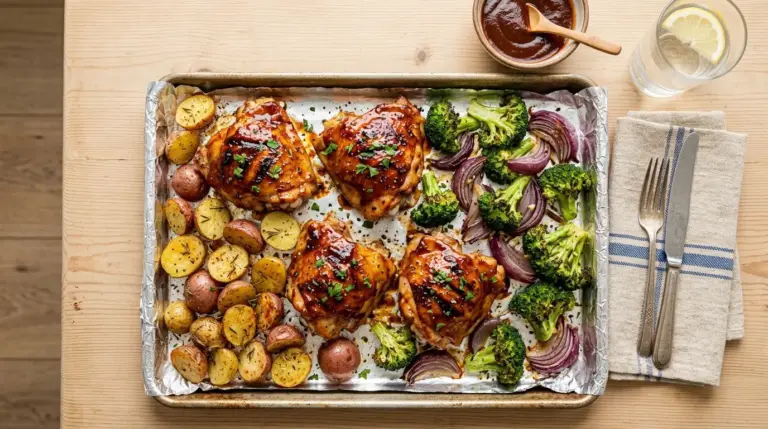 BBQ Chicken Sheet Pan Dinner