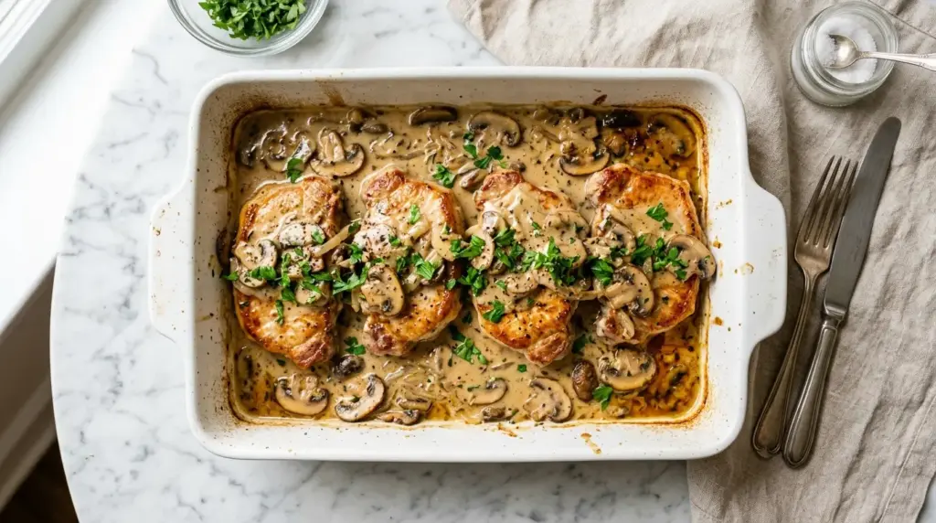 Baked Pork Chops with Cream of Mushroom Soup