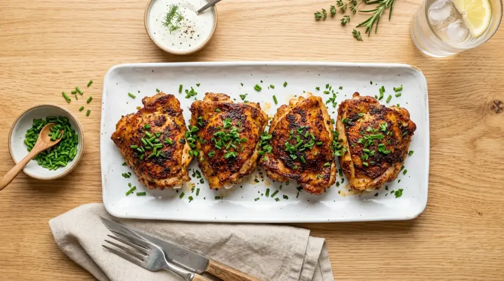Blackened Ranch Pan-Fried Chicken Thighs Recipe