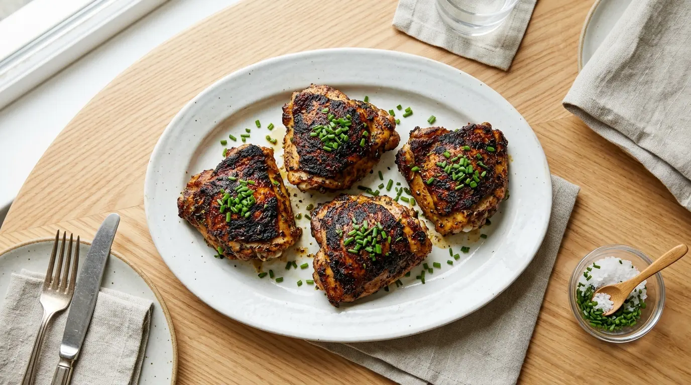 Blackened Ranch Pan-Fried Chicken Thighs Recipe