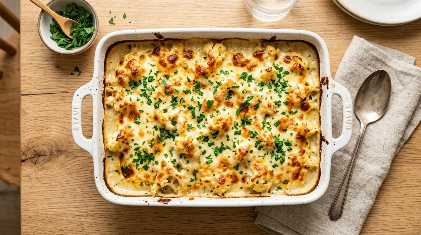 Cauliflower Alfredo Bake Recipe