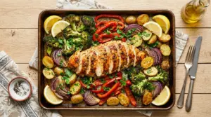 Chicken Breast Sheet Pan Dinner
