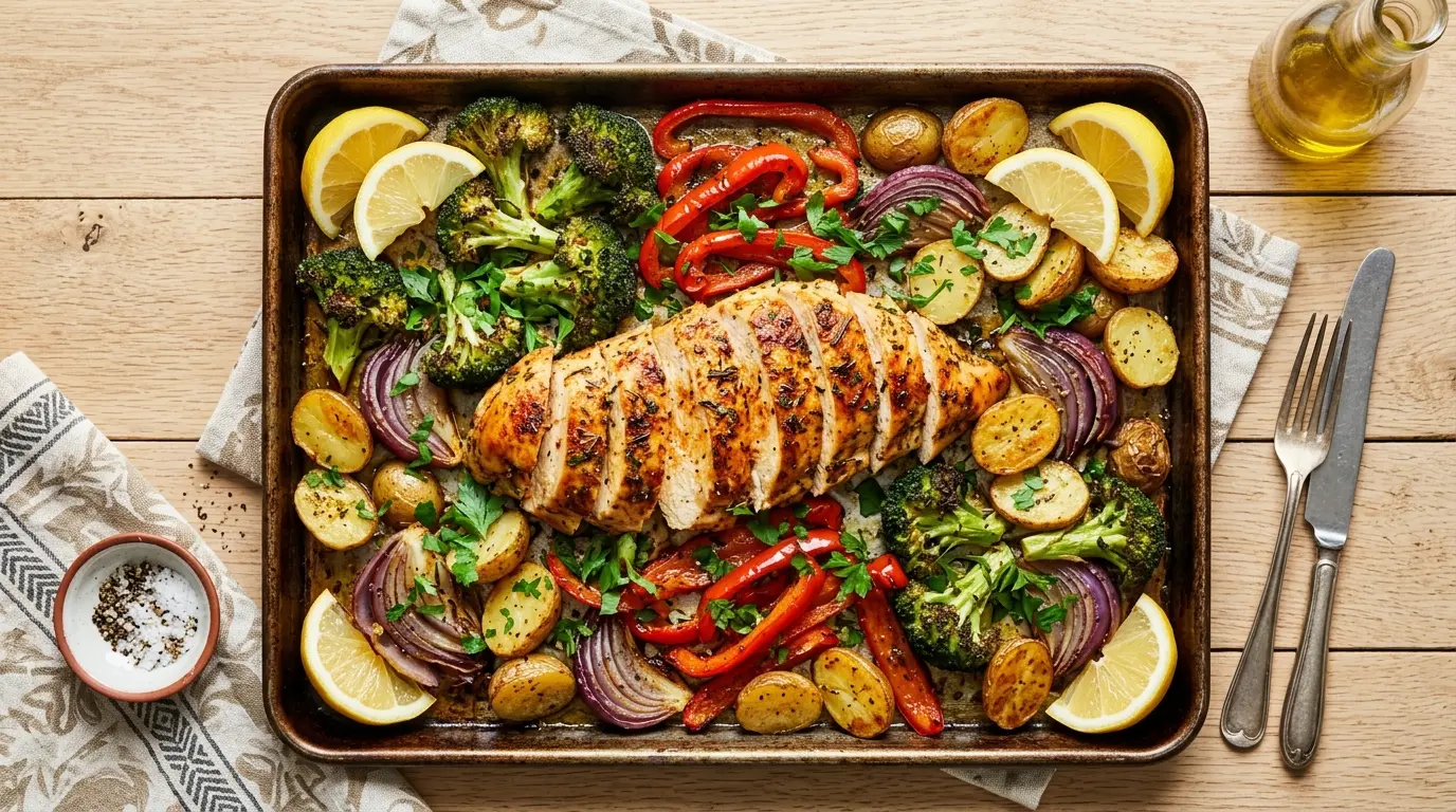 Chicken Breast Sheet Pan Dinner