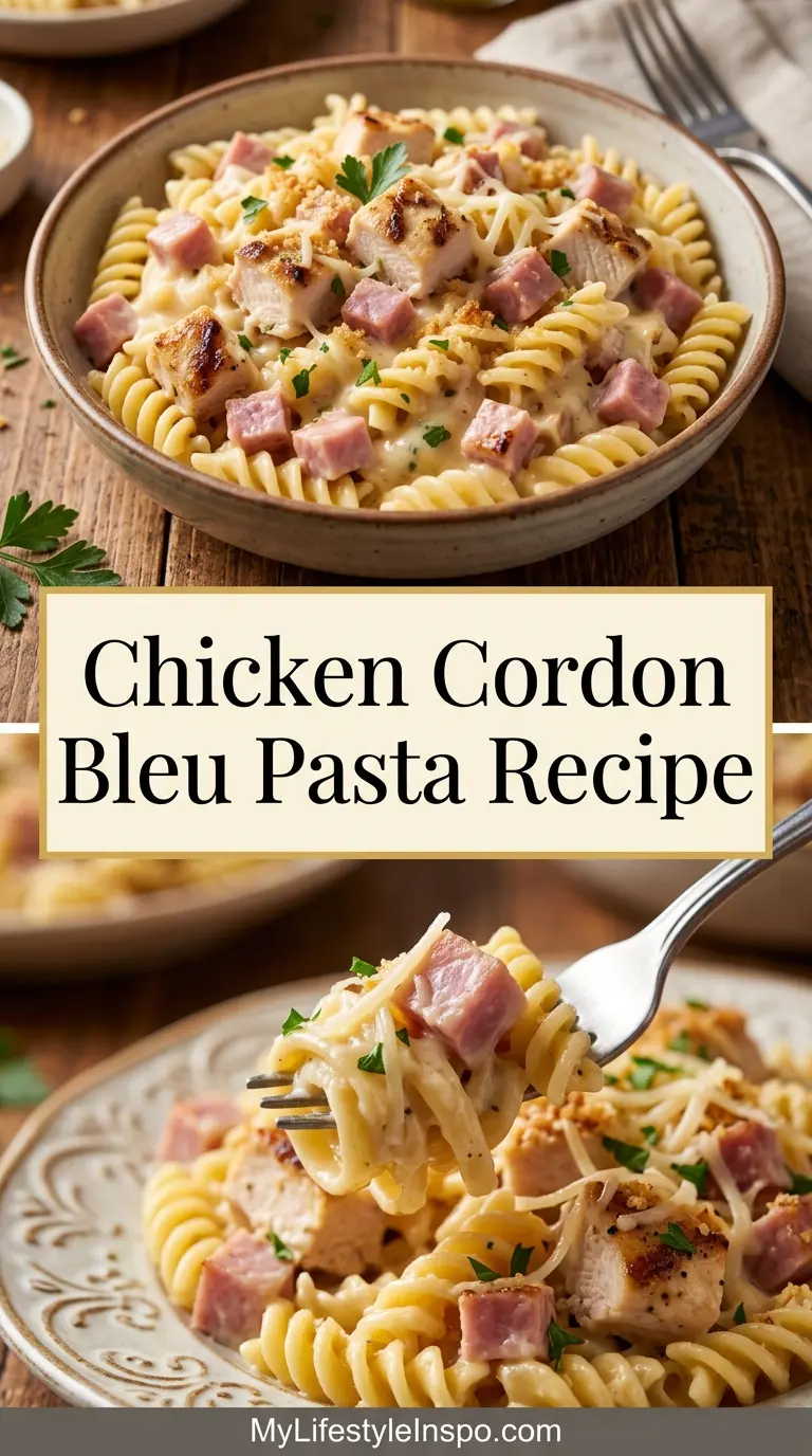 Chicken Cordon Bleu Pasta Recipe
