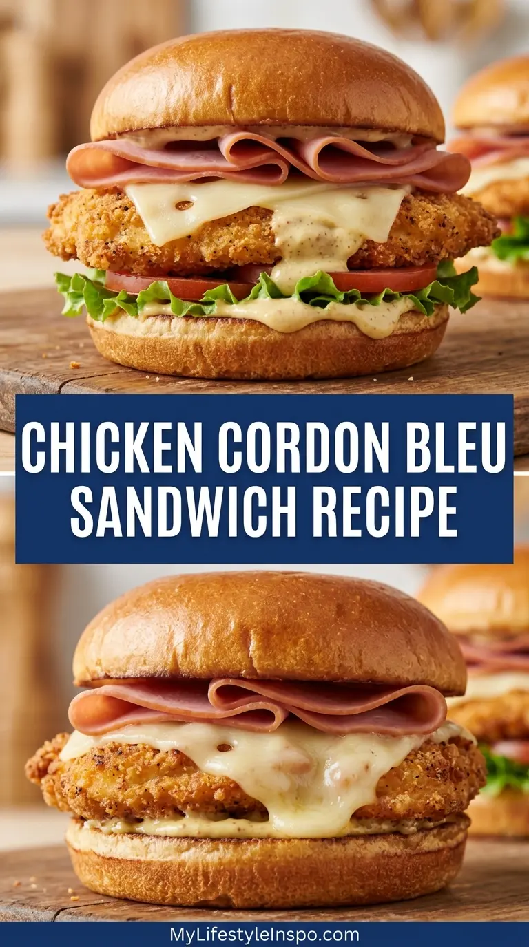 Chicken Cordon Bleu Sandwich Recipe