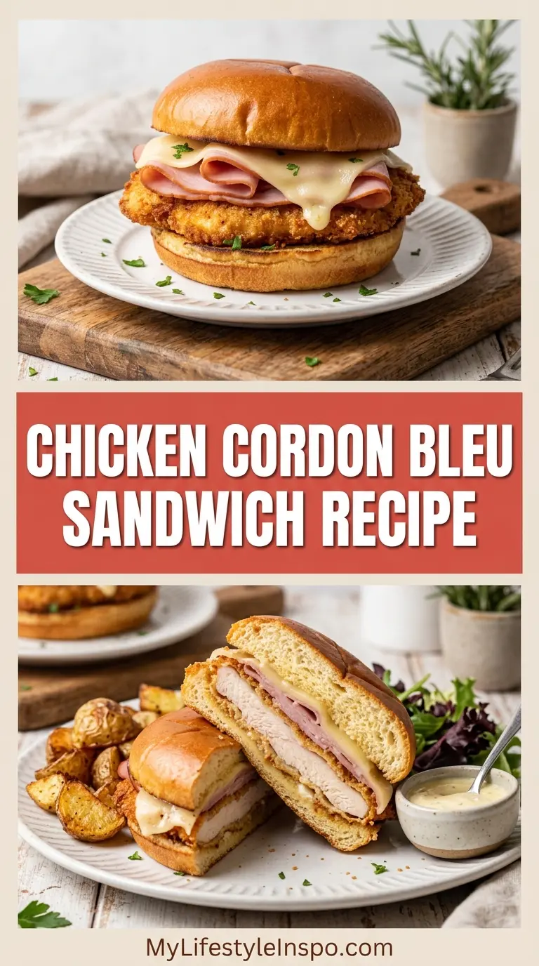 Chicken Cordon Bleu Sandwich Recipe