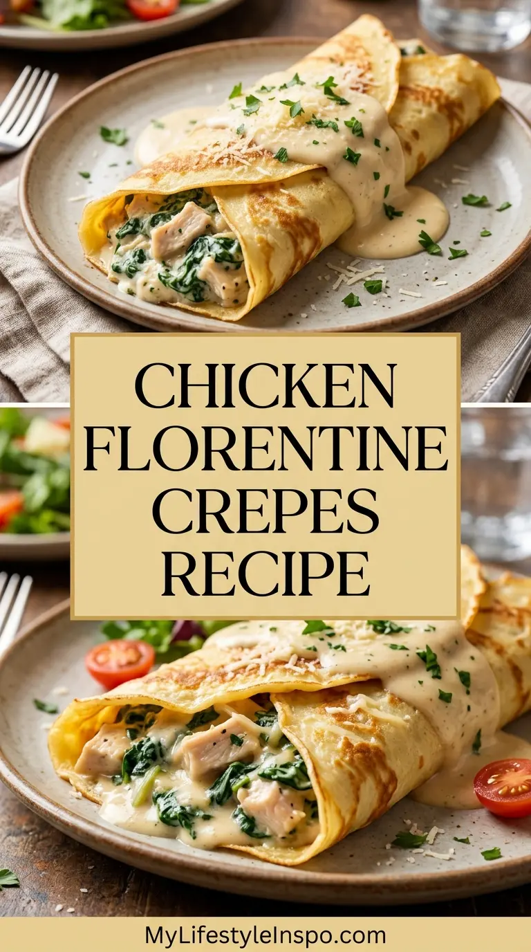 Chicken Florentine Crepes Recipe