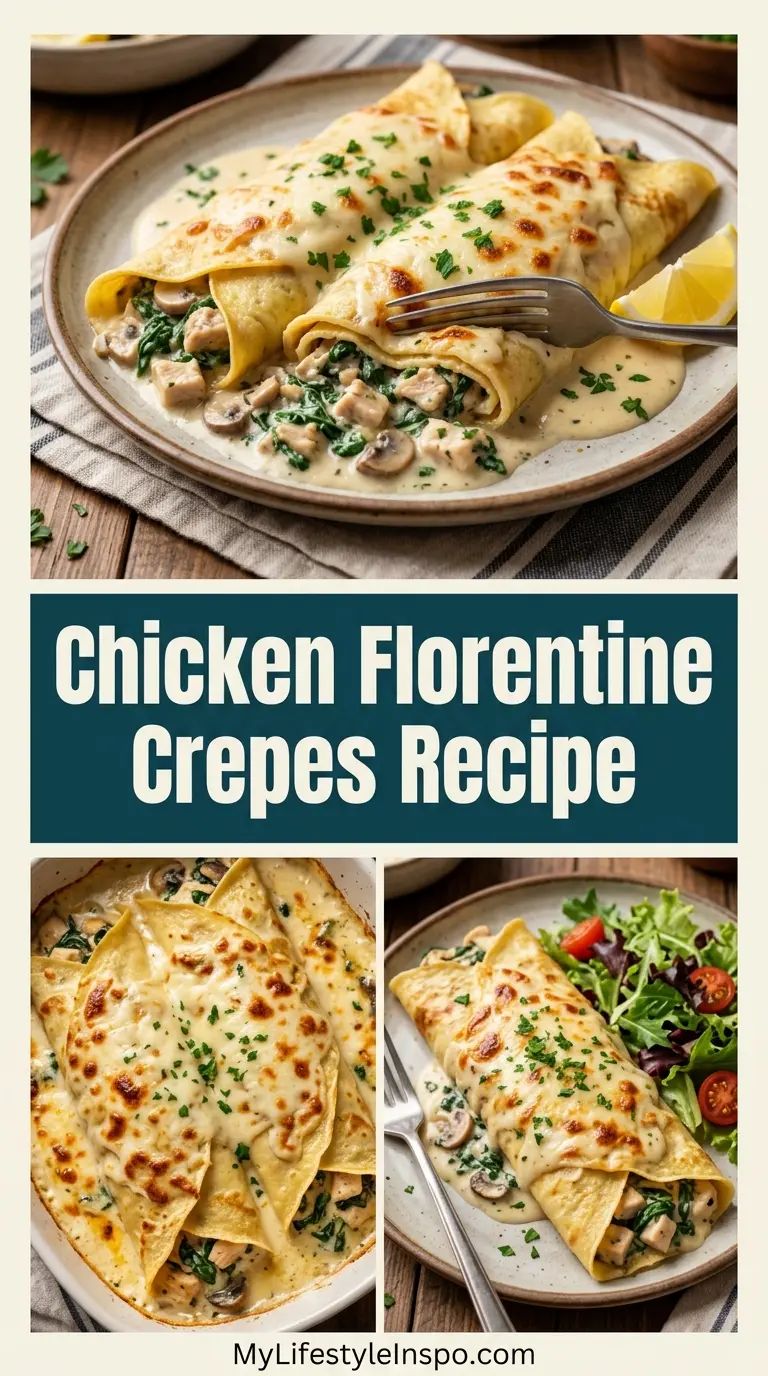 Chicken Florentine Crepes Recipe