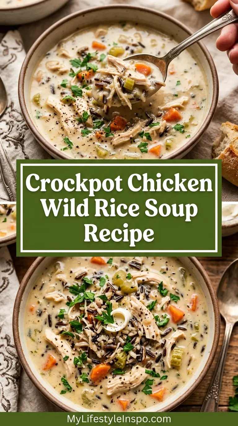 Crockpot Chicken Wild Rice Soup Recipe