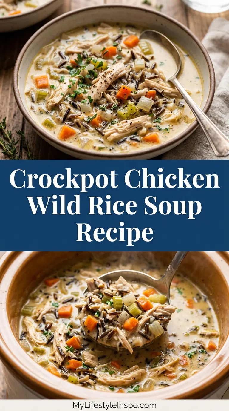 Crockpot Chicken Wild Rice Soup Recipe