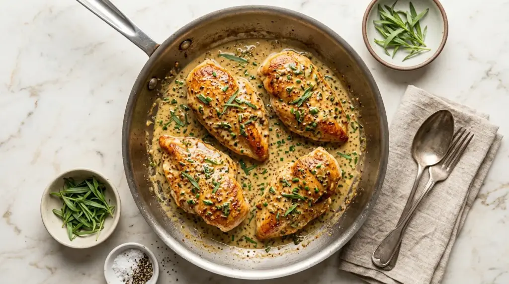 Dijon Tarragon Cream Chicken Recipe
