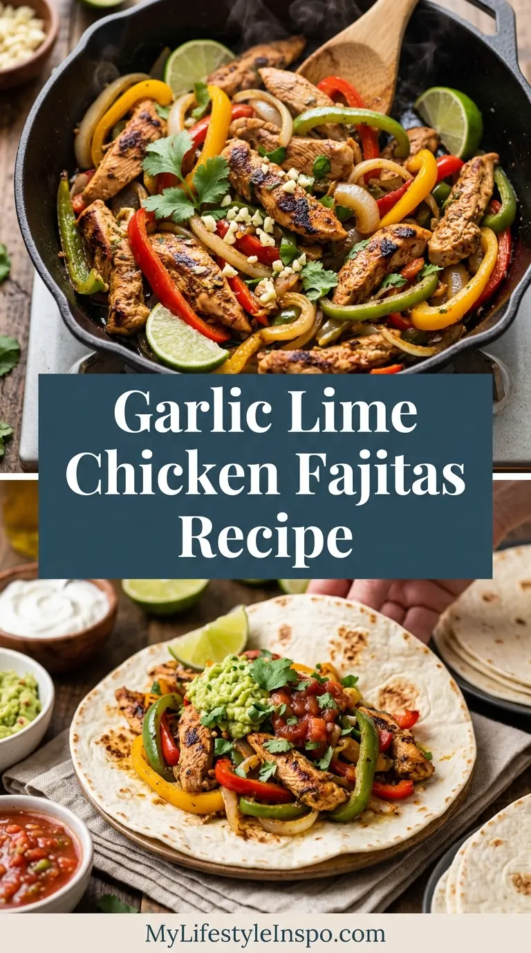 Garlic Lime Chicken Fajitas Recipe