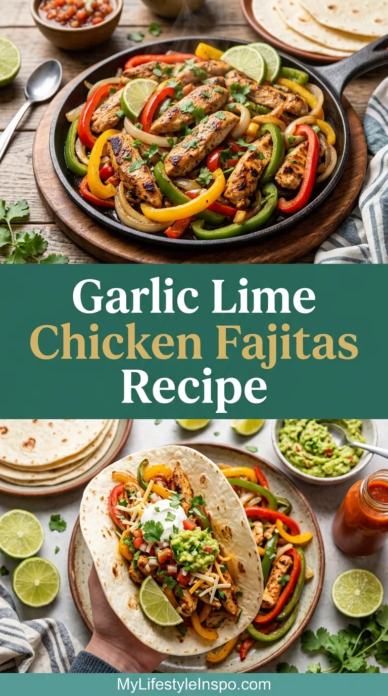 Garlic Lime Chicken Fajitas Recipe