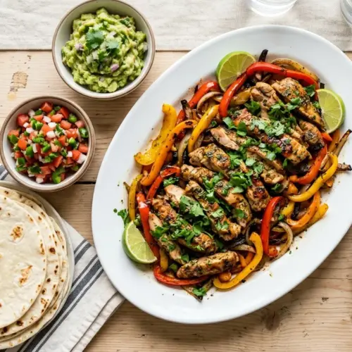 Garlic Lime Chicken Fajitas Recipe