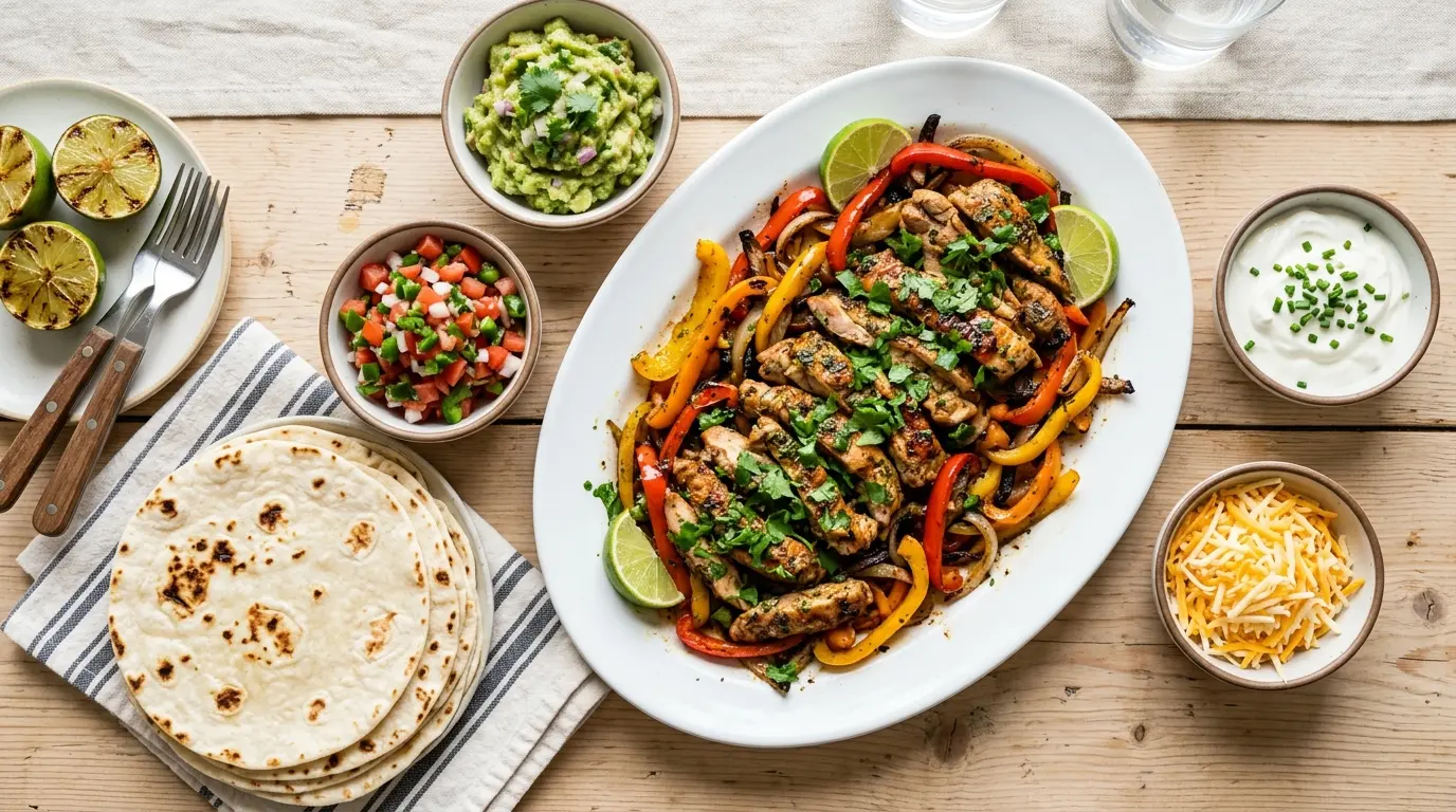 Garlic Lime Chicken Fajitas Recipe