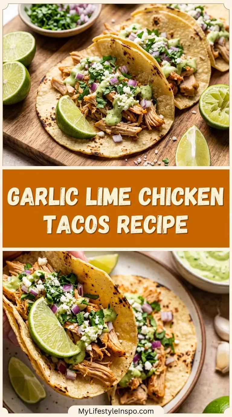 Garlic Lime Chicken Tacos Recipe
