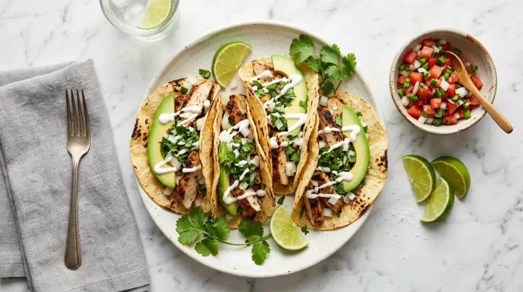 Garlic Lime Chicken Tacos Recipe