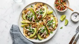 Garlic Lime Chicken Tacos Recipe