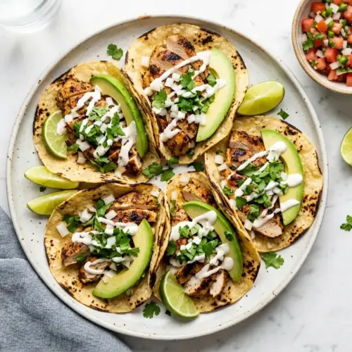 Garlic Lime Chicken Tacos Recipe