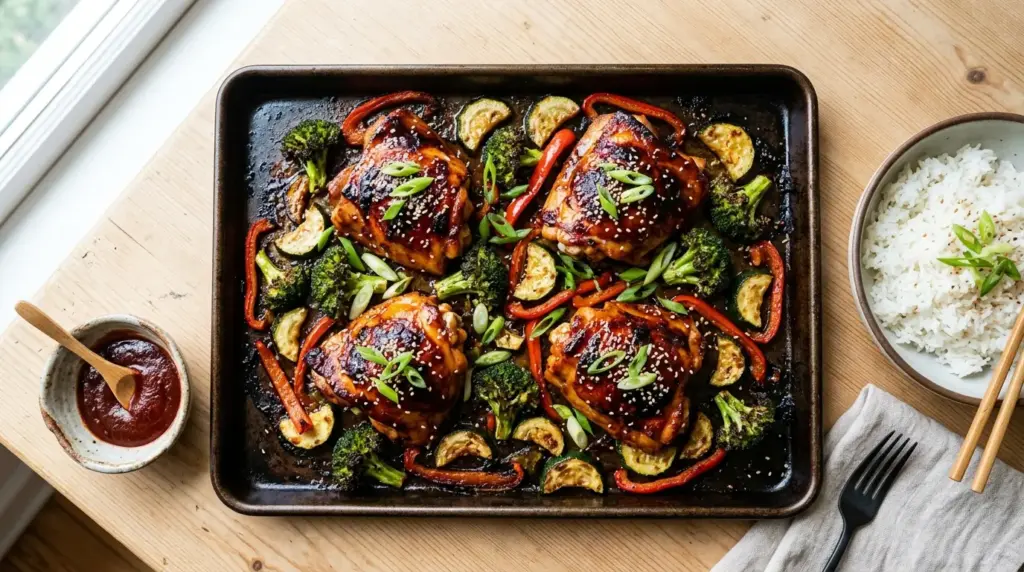 Gochujang Chicken Sheet Pan Dinner
