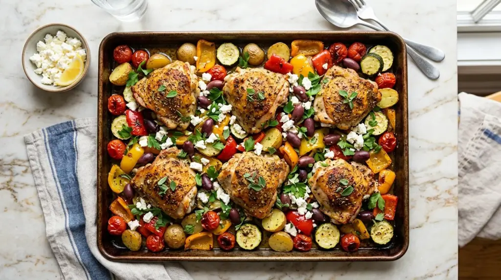 Greek Chicken Sheet Pan Dinner