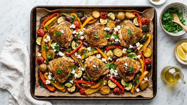 Greek Chicken Sheet Pan Dinner