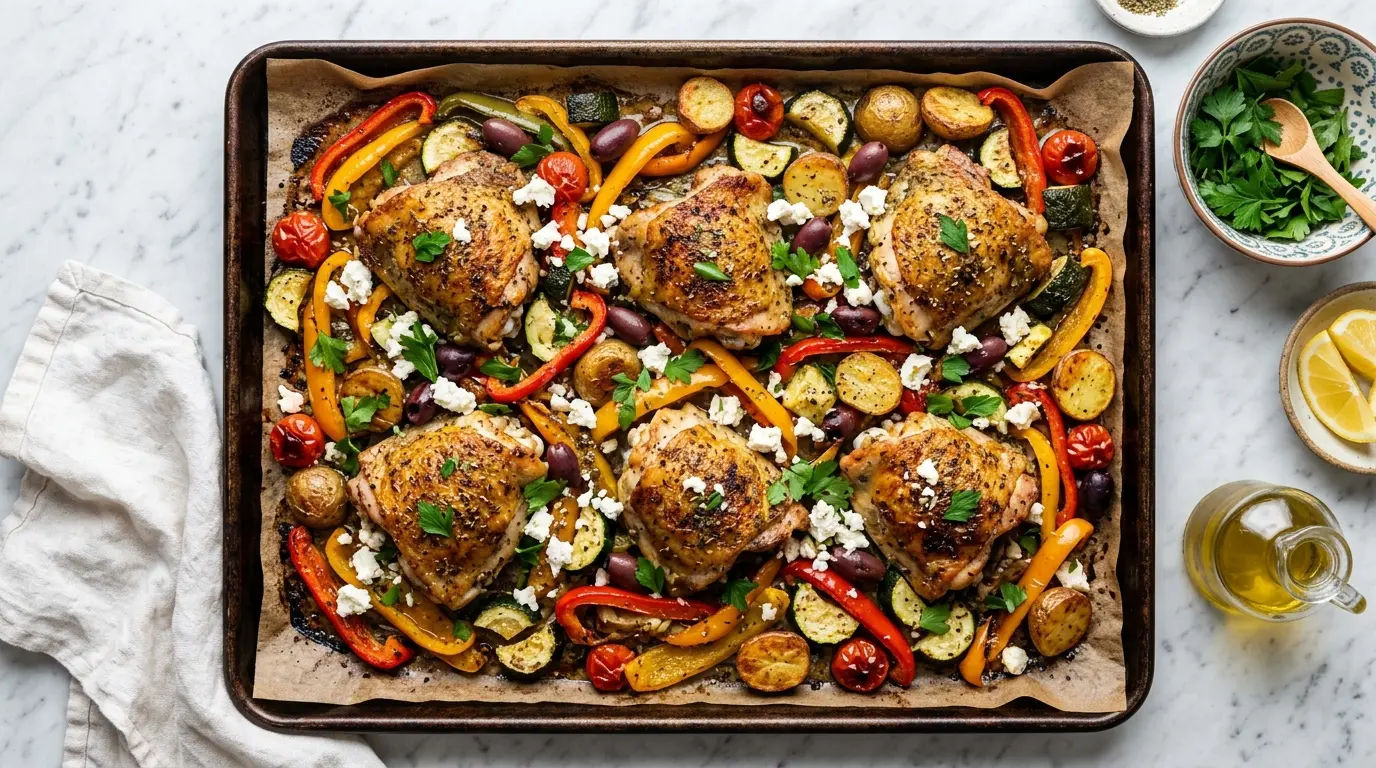 Greek Chicken Sheet Pan Dinner