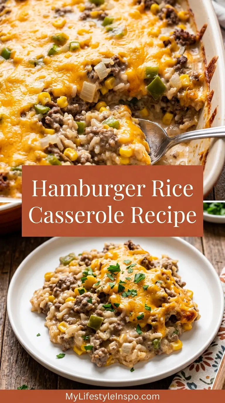 Hamburger Rice Casserole Recipe