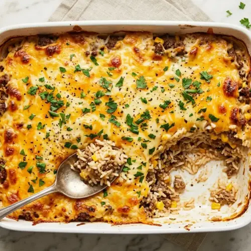 Hamburger Rice Casserole Recipe