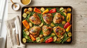 Honey Mustard Chicken Sheet Pan Dinner