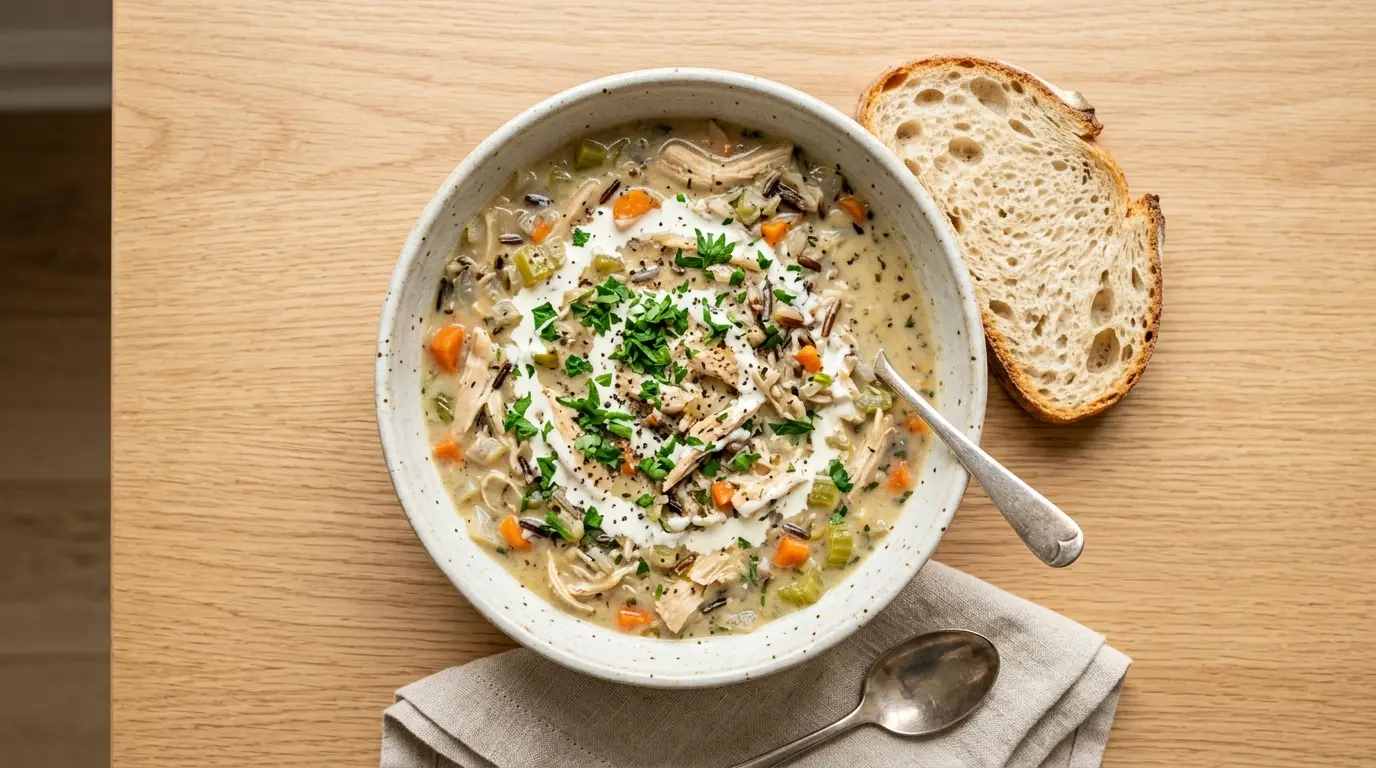 Instant Pot Chicken Wild Rice Soup Recipe