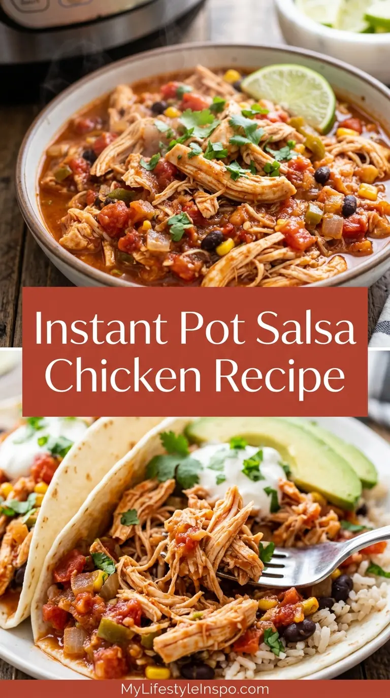 Instant Pot Salsa Chicken Recipe