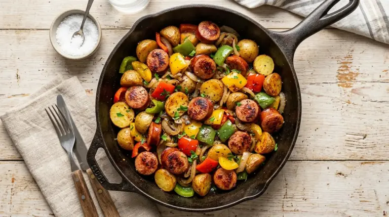 Kielbasa with Peppers and Potatoes