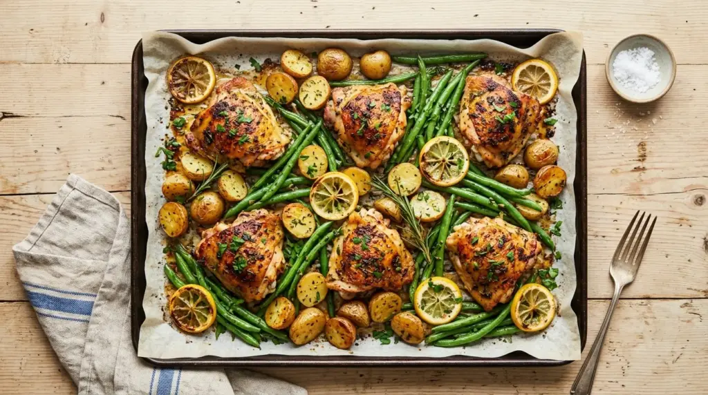 Lemon Chicken Sheet Pan Dinner