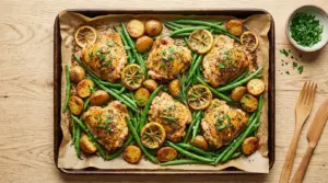 Lemon Chicken Sheet Pan Dinner