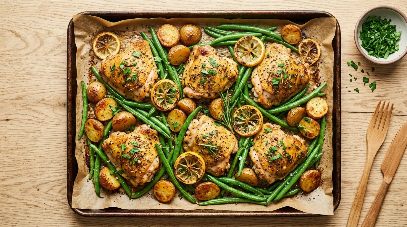 Lemon Chicken Sheet Pan Dinner
