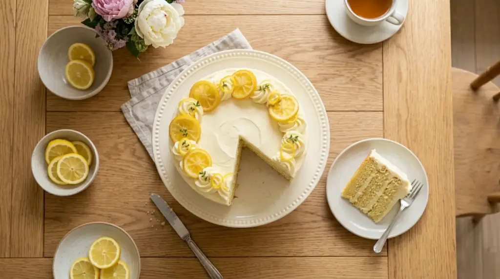 Lemon Velvet Cake Recipe