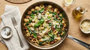One Pan Orecchiette Pasta Recipe