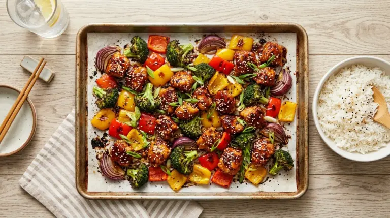 Orange Chicken Sheet Pan Dinner