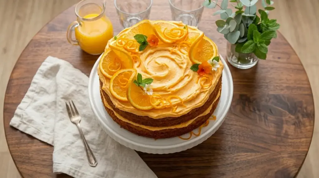Orange Velvet Cake Recipe