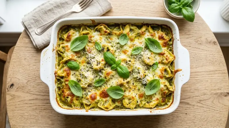Pesto Tortellini Bake Recipe