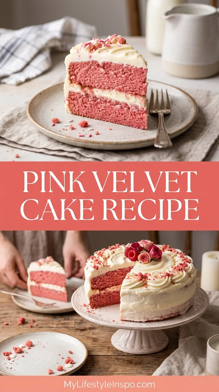 Pink Velvet Cake Recipe