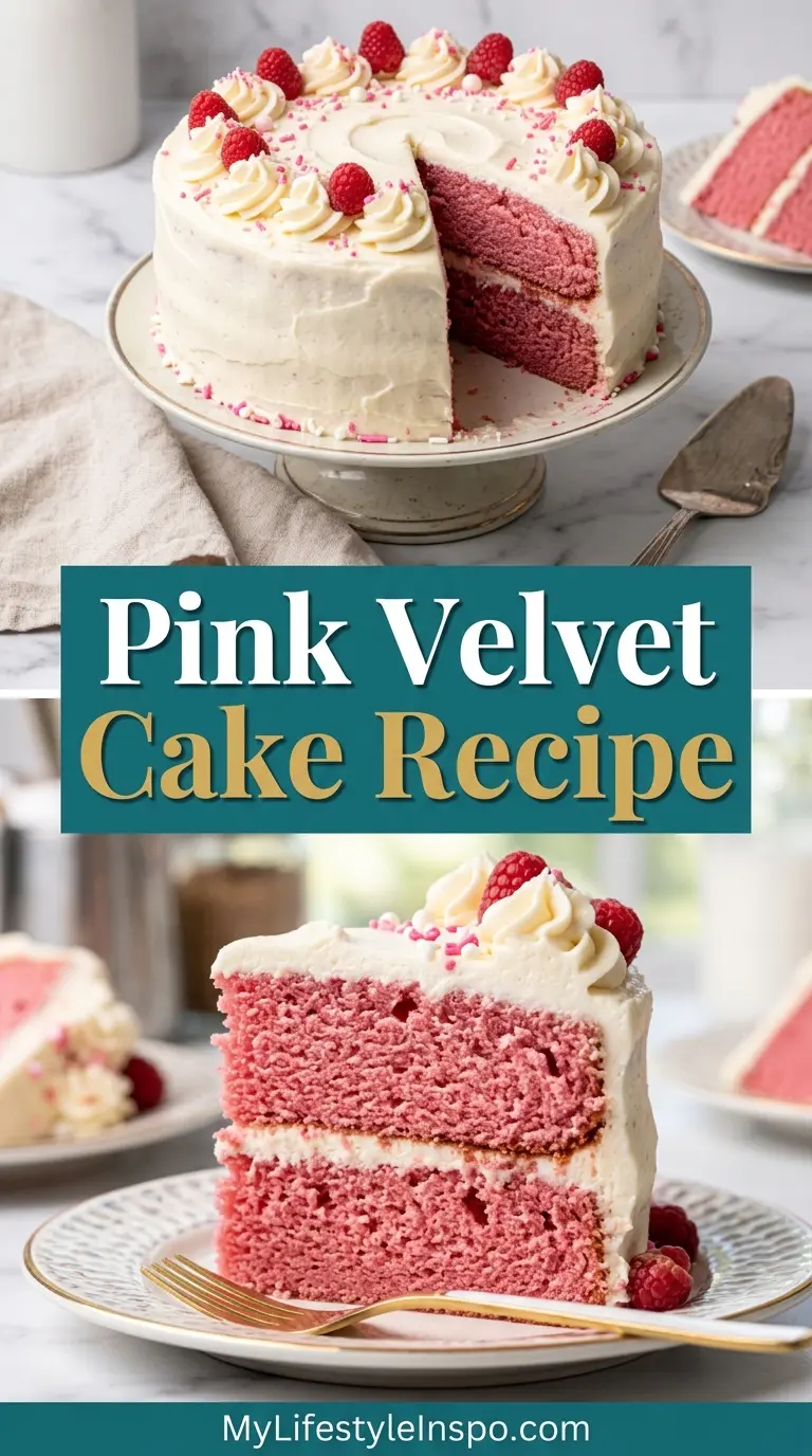 Pink Velvet Cake Recipe