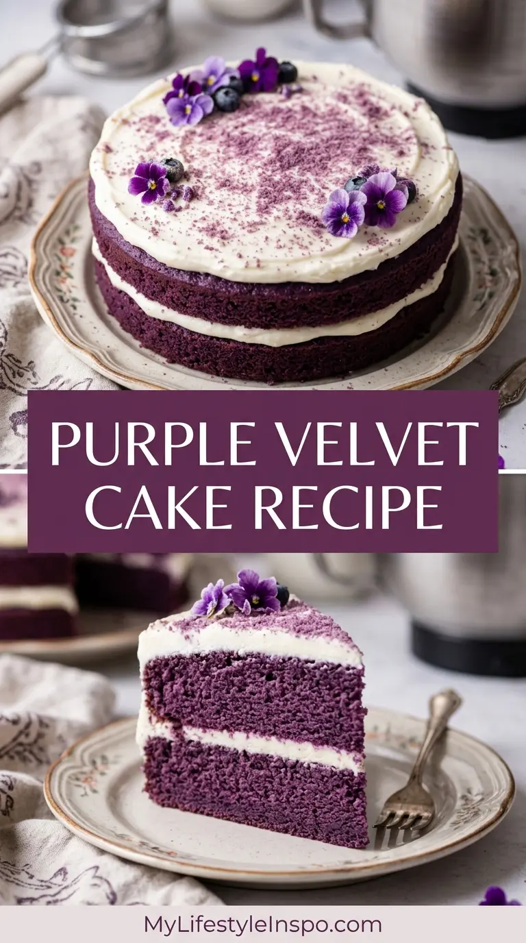 Purple Velvet Cake Recipe