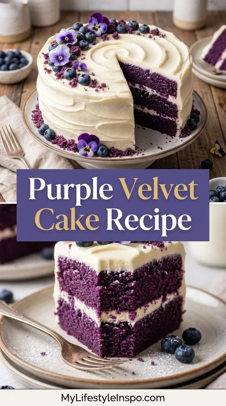 Purple Velvet Cake Recipe