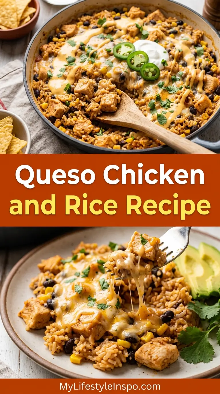 Queso Chicken and Rice Recipe