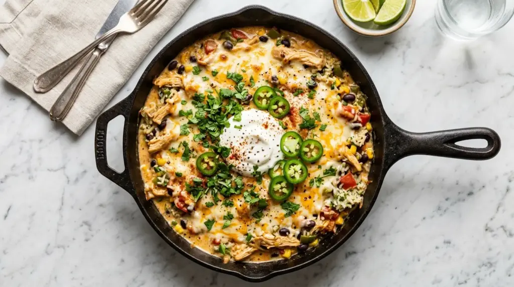 Queso Chicken and Rice Recipe