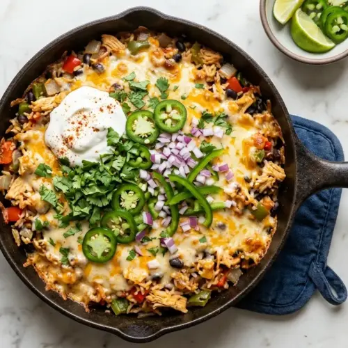 Queso Chicken and Rice Recipe