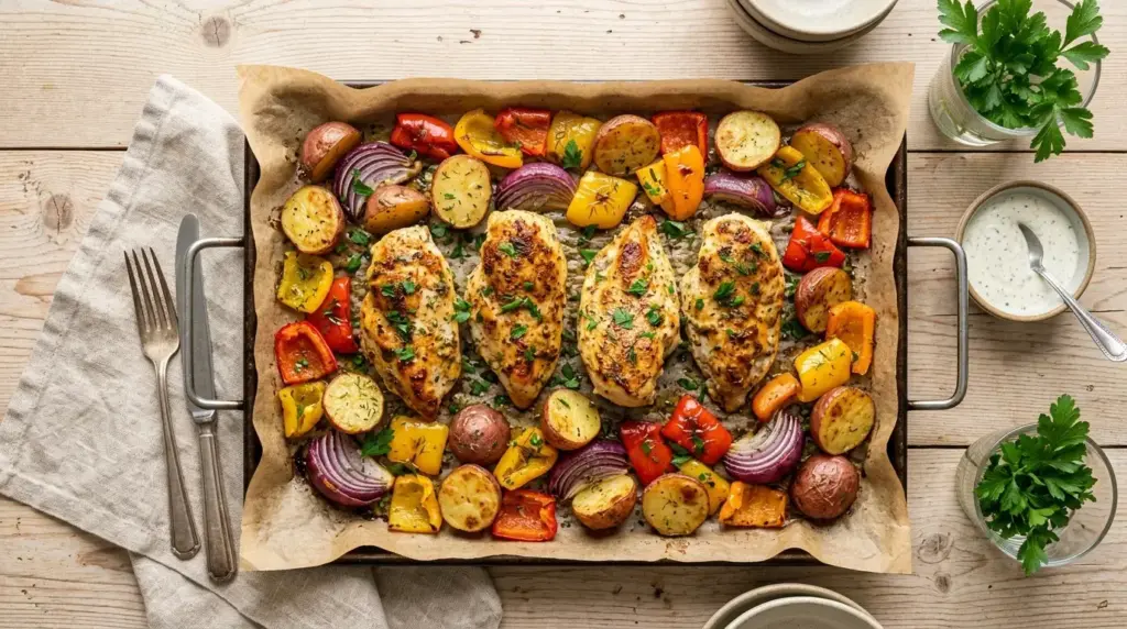 Ranch Chicken Sheet Pan Dinner