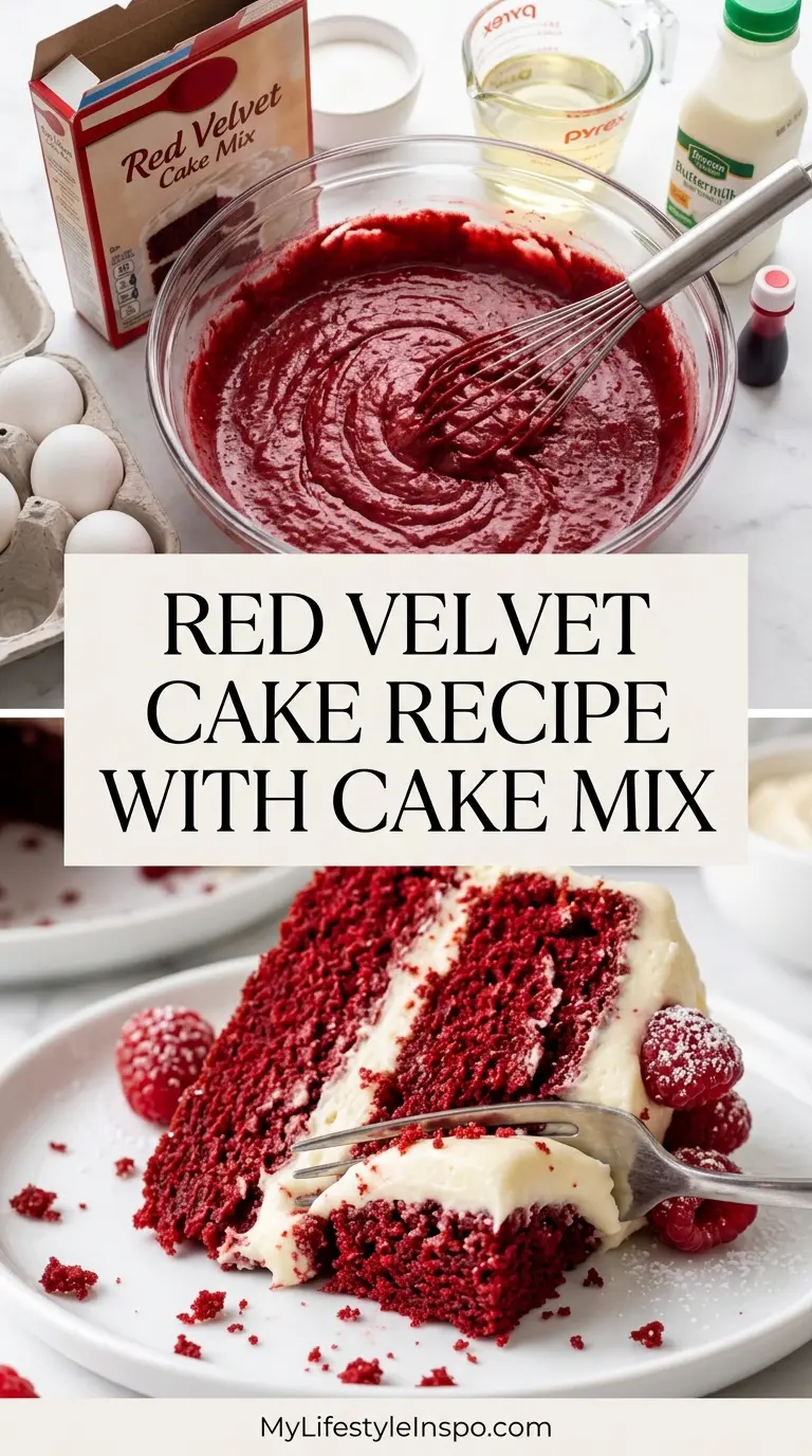 Red Velvet Cake Recipe with Cake Mix